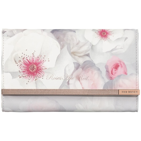 Ted Baker Handbags - Ted Baker Jewellery Roll Chelsea Border White/Pink